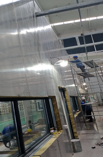 河南安彩光伏深加工車(chē)間降噪工程